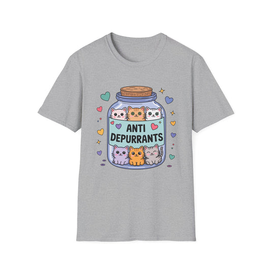 Anti DePURRants Cats Lovers - Mental Health Support Tee